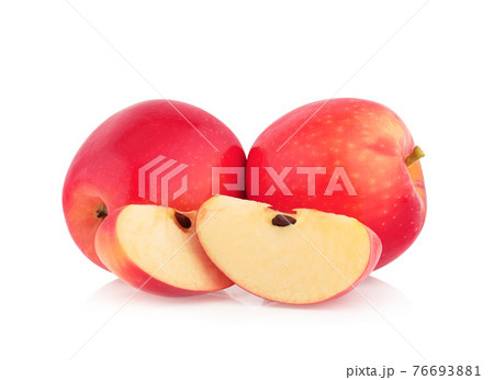 pink lady apples isolated on white background 76693881