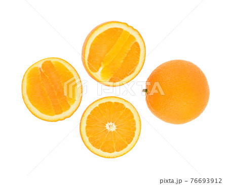 orange isolated on white background 76693912