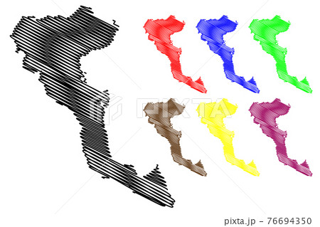 Greek Island of Corfu map 76694350