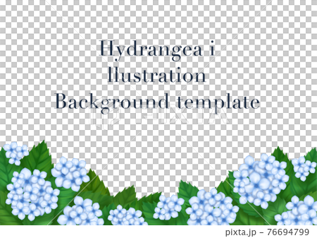 紫陽花の背景イラストのイラスト素材