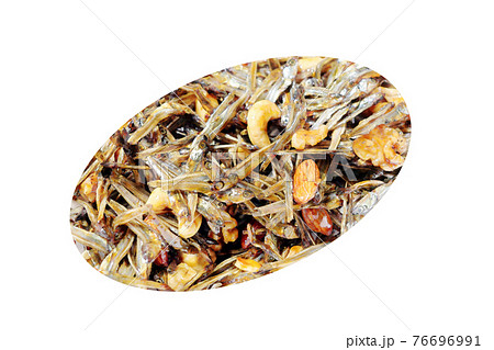 家庭的で素朴な自家製の「ナッツ添えの田作り」水彩画風 絵手紙 家庭的で素朴な自家製の「ナッツ添えの田作り」水彩画風 絵手紙 76696991