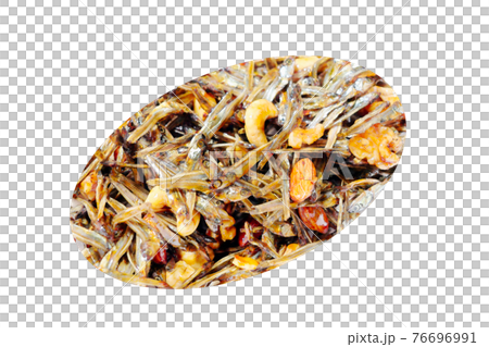 家庭的で素朴な自家製の「ナッツ添えの田作り」水彩画風 絵手紙 家庭的で素朴な自家製の「ナッツ添えの田作り」水彩画風 絵手紙 76696991