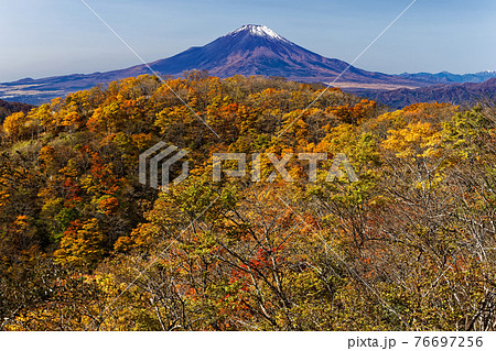 紅葉の丹沢・鍋割山と富士山 76697256