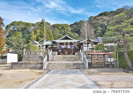 【鶴羽根神社】 広島県広島市東区二葉の里 76697500