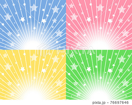 星と放射線の背景素材 76697646