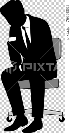 考える男性ビジネスマン 76698092