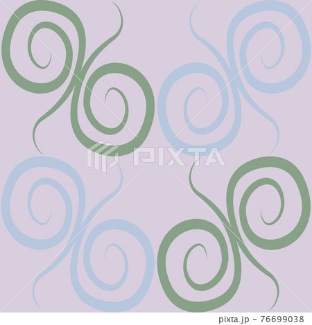 Seamless texture, pattern on a square background - colored curls. Abstraction. 76699038