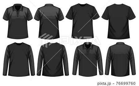 Set of different types of shirt in same color 76699760