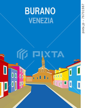 ブラーノ burano ヴェネツィア venezia イタリア italia ブラーノ burano ヴェネツィア venezia イタリア italia 76701987