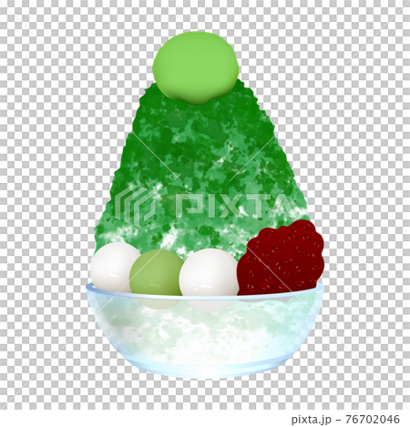 Shaved ice (matcha cream shiratama) 76702046