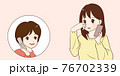 落ち込んでいる女性が命の電話で元気になった 76702339