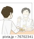 コロナ会食はアクリル板を使いましょう 76702341