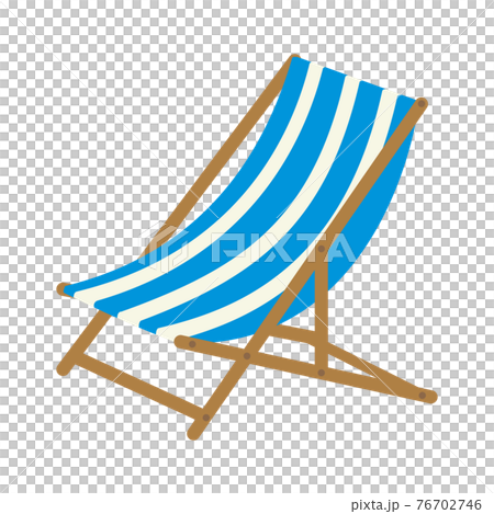 ビーチチェア ガーデンチェアのイラスト素材