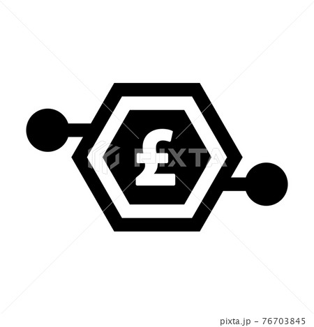 Digital pound money icon vector currency symbol for digital transactions for asset and wallet in a flat color glyph pictogram illustration Digital pound money icon vector currency symbol for digital transactions for asset and wallet in a flat color glyph pictogram illustration 76703845