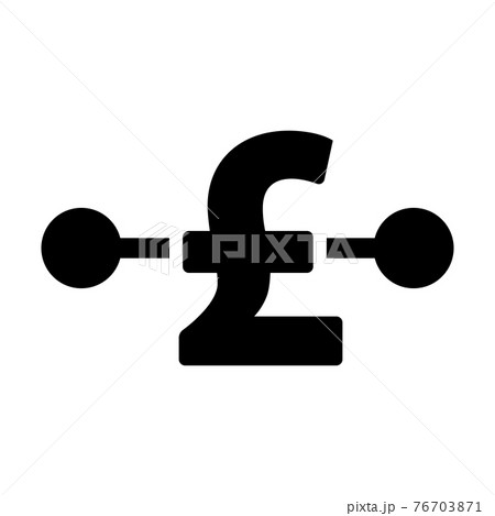 Digital pound icon vector currency symbol for digital transactions for asset and wallet in a flat color glyph pictogram illustration Digital pound icon vector currency symbol for digital transactions for asset and wallet in a flat color glyph pictogram illustration 76703871
