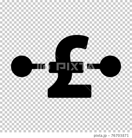 Digital pound icon vector currency symbol for digital transactions for asset and wallet in a flat color glyph pictogram illustration Digital pound icon vector currency symbol for digital transactions for asset and wallet in a flat color glyph pictogram illustration 76703871
