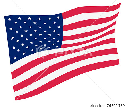 アメリカ 国旗 アイコンのイラスト素材