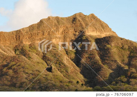 ハワイ、オアフ島、ホノルル、ワイキキ、ダイヤモンドヘッド 76706097