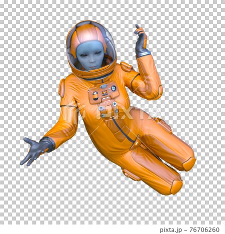 Astronaut alien Astronaut alien 76706260
