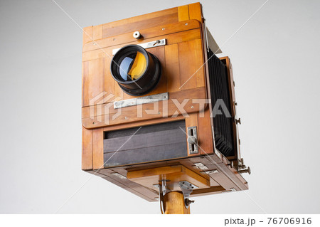 old wooden camera