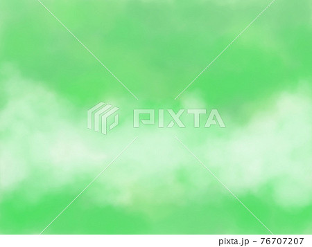グリーン系水彩風ぼかしの背景 壁紙のイラスト素材
