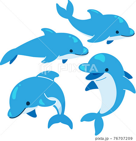 シンプルイルカセットのイラスト素材 [76707209] - PIXTA