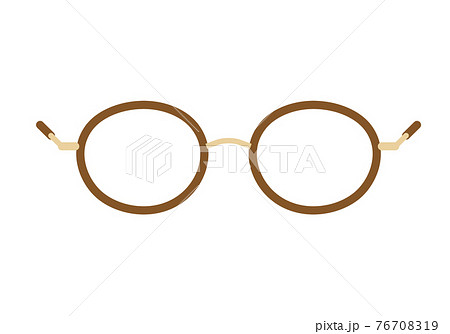 レトロな丸眼鏡のイラスト素材 [76708319] - PIXTA