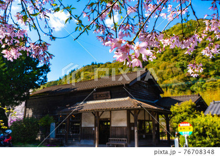 春の嘉例川駅 76708348