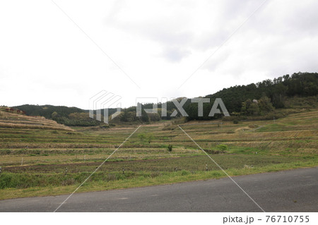 日本の岡山県美咲町の美しい大垪和西の棚田 76710755