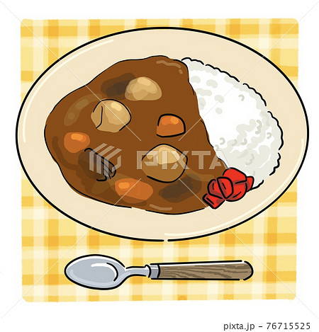 カレーライスのイラスト素材