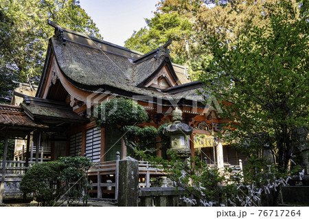 本宮八幡神社　拝殿　広島県東広島市 76717264