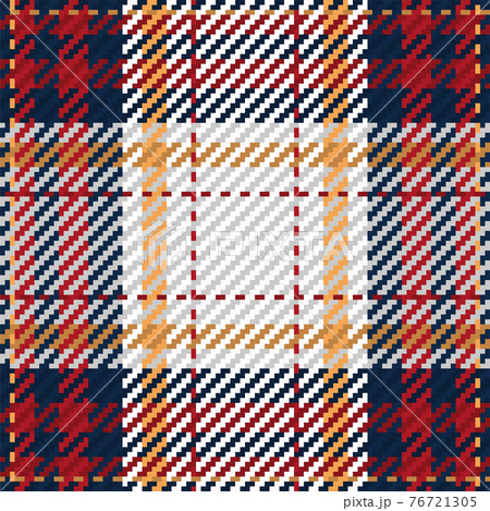 Seamless pattern of scottish tartan plaid. Repeatable background with check fabric texture. Vector backdrop striped textile print. 76721305