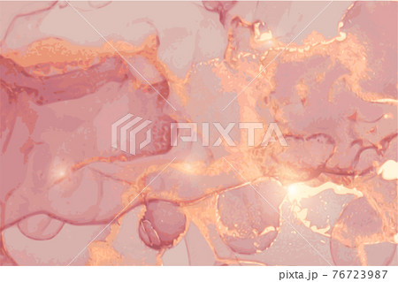 Pink,purple and gold marble texture. Abstract vector background 76723987