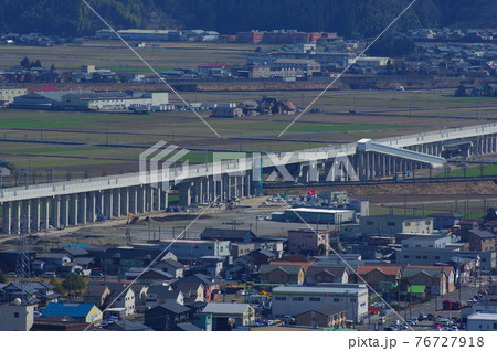 北陸新幹線 延伸工事　福井市南部下莇生田地区　2021年3月 76727918