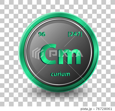 Curiumchemical element. Chemical symbol with atomic number and atomic mass. Curiumchemical element. Chemical symbol with atomic number and atomic mass. 76728061