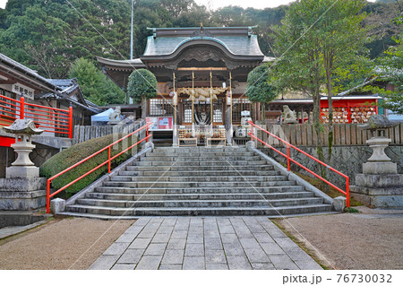 足立山妙見宮 福岡県北九州市小倉北区妙見町の写真素材