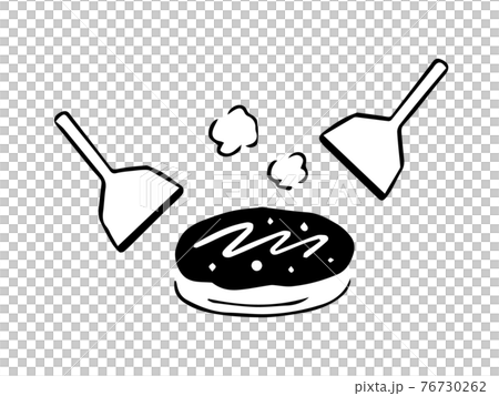 デフォルメタッチのお好み焼き 76730262