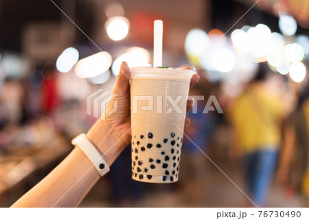 taiwanese bubble milk tea at night marketplace taiwanese bubble milk tea at night marketplace 76730490