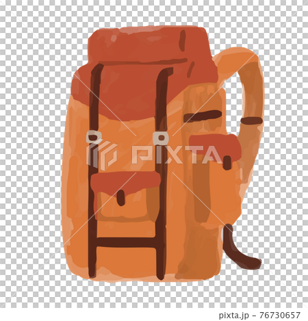 Outdoor rucksack rucksack disaster prevention illustration hand-painted watercolor Outdoor rucksack rucksack disaster prevention illustration hand-painted watercolor 76730657