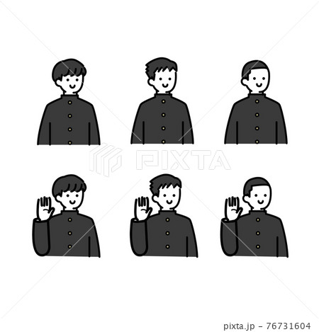 制服を着た学生イラスト素材のイラスト素材 制服を着た学生イラスト素材のイラスト素材