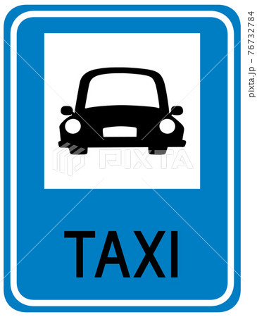 Taxi sign with stand isolated on white background Taxi sign with stand isolated on white background 76732784