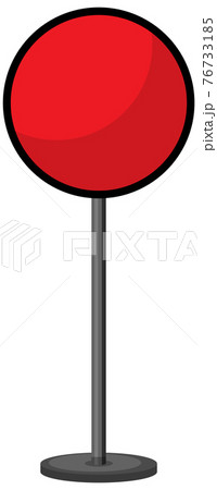 Red traffic sign on white background Red traffic sign on white background 76733185