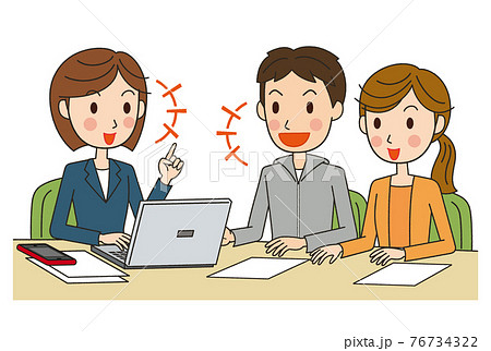 ビジネス　相談　契約01 76734322