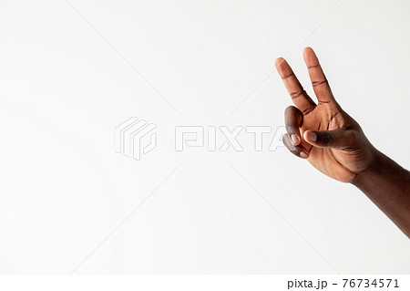 peace gesture black lives matter support encourage 76734571