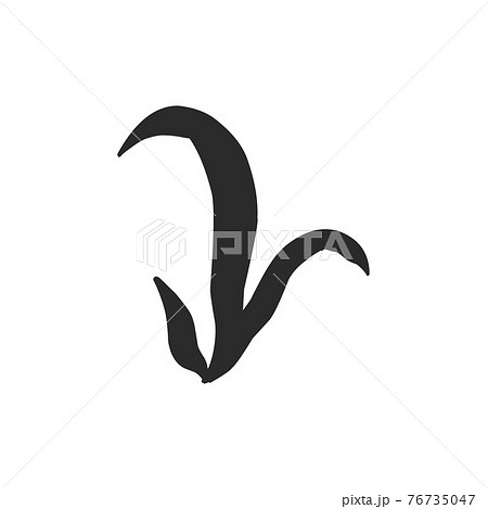 silhouette contour plants seaweed algae aquatic water plant, grass for aquarium. isolated vector hand drawn illustration in doodle style. silhouette contour plants seaweed algae aquatic water plant, grass for aquarium. isolated vector hand drawn illustration in doodle style. 76735047