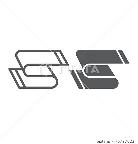 Carpet cleaning line and glyph icon, clean and home, rug sign, vector graphics, a linear pattern on a white background. 76737022