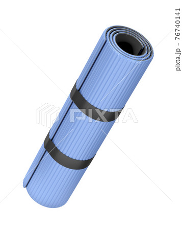 Blue fitness mat 76740141