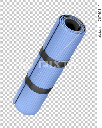 Blue fitness mat 76740141