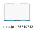 無地のノートのイラスト 76740742