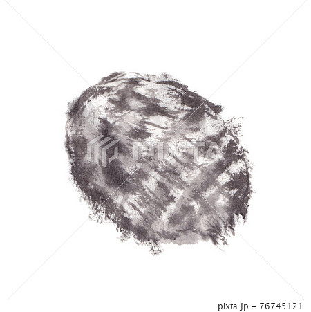 水墨の里芋のイラスト素材